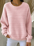Women'S Pink Gradient Casual Knitted Sportswear