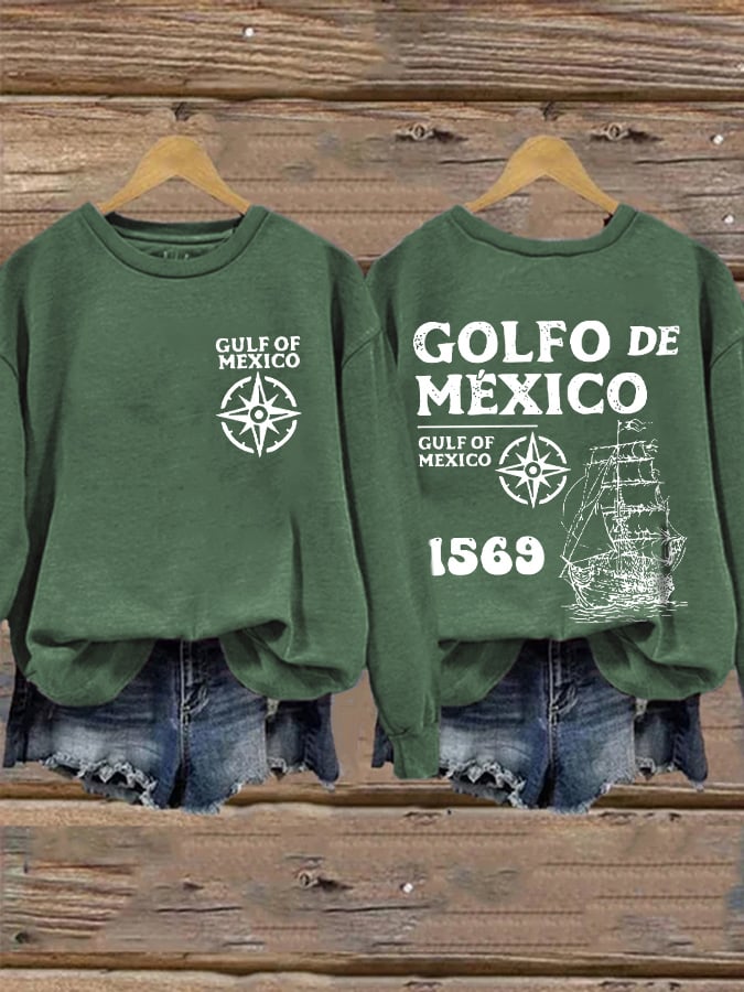 Women'S Gulf Of Mexico Print Sweatshirt
