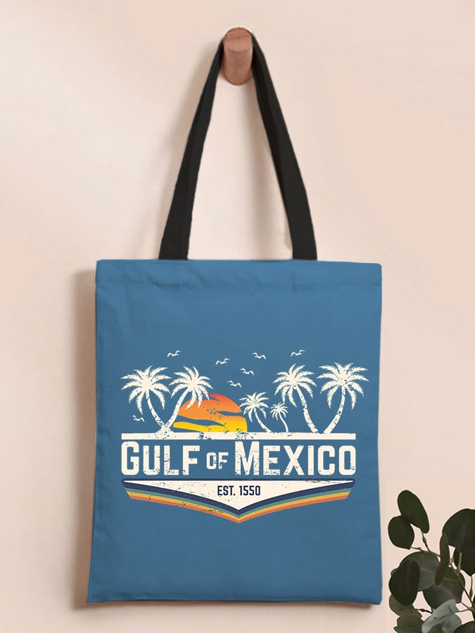 Gulf of Mexico Est 1550 Printed Shoulder Bag Handbag