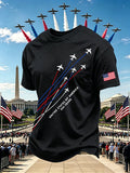 United States Of America 250 Years Pattern 100% Cotton T-Shirt