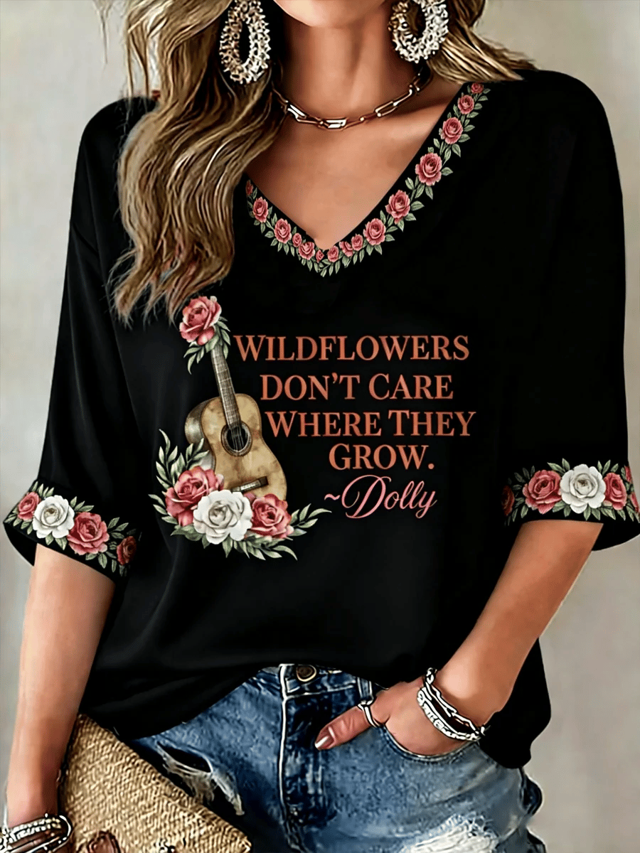 Women's Country Music Legend Tribute  Printed T-shirt