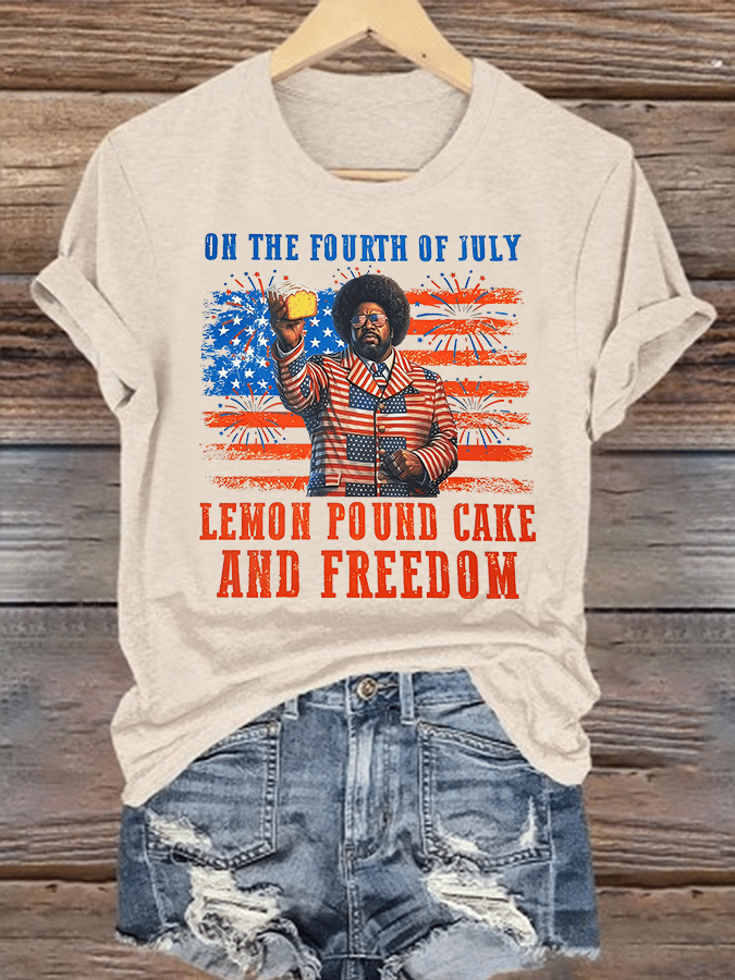 Women's   Lemon Pound Cake  Printed T-Shirt