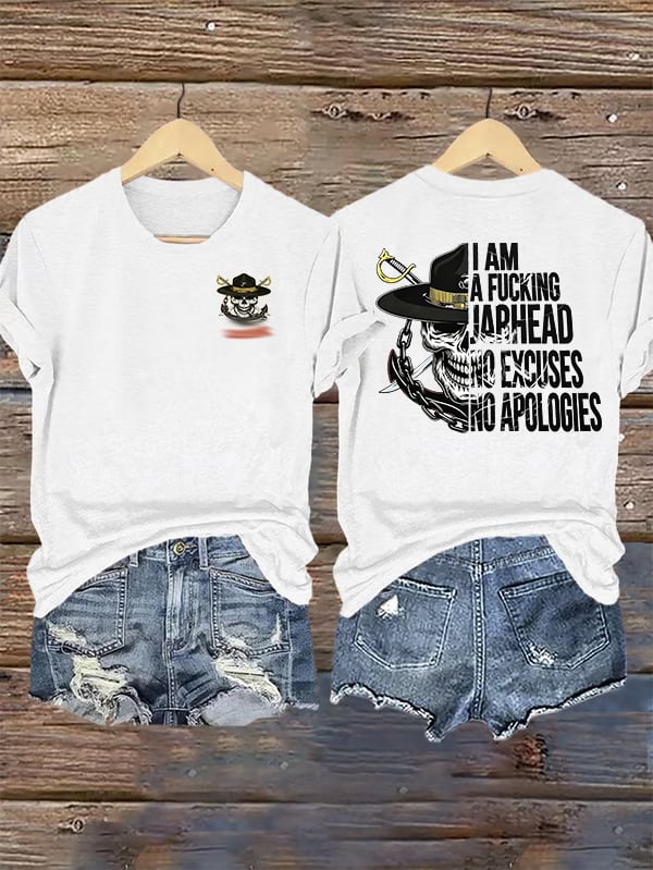 Women's Pirate Skull Print T-Shirt
