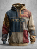 American Freedom Patriot Print Casual Hoodie