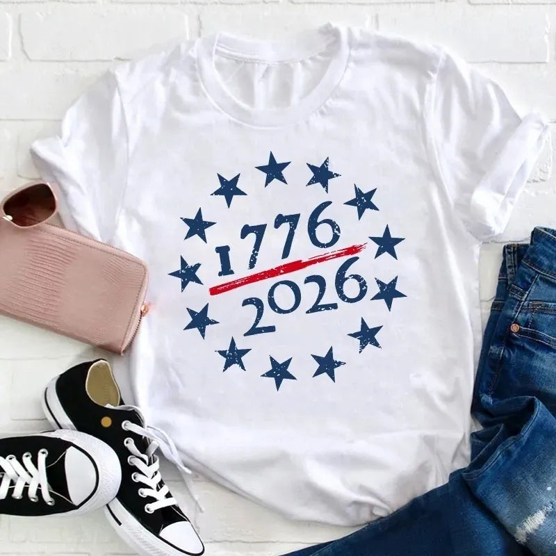 USA 250th Anniversary Cotton T-Shirt