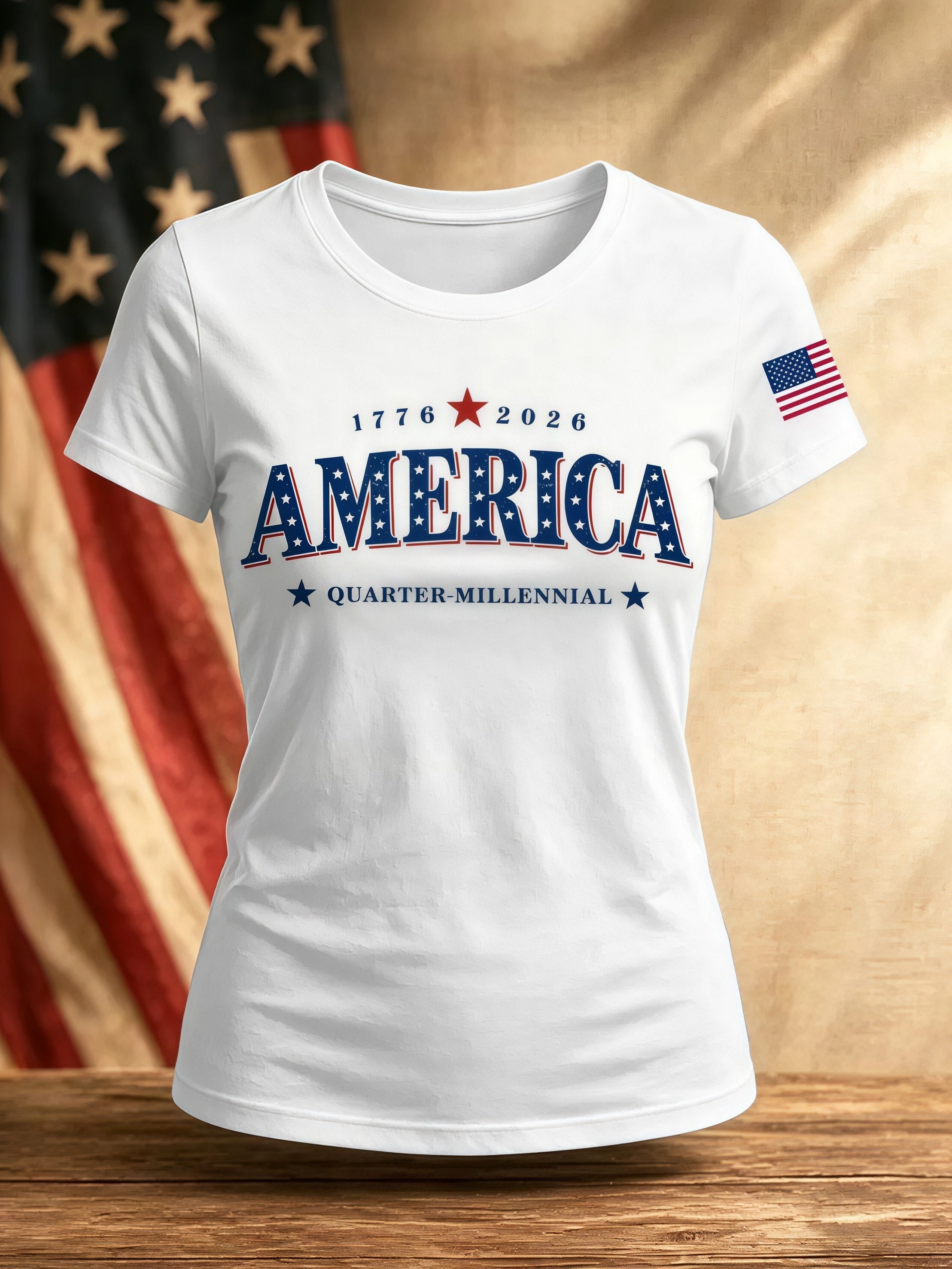 Women's USA 250th Anniversary Printed T-shirt