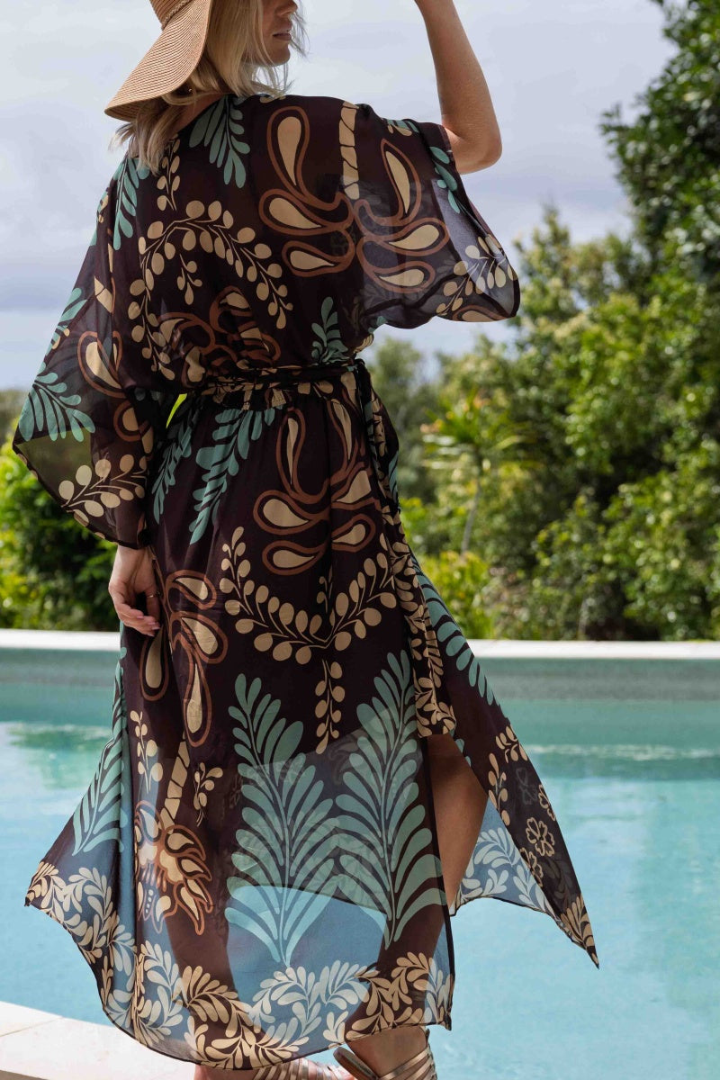 Bohemian V-Neck Loose Dress