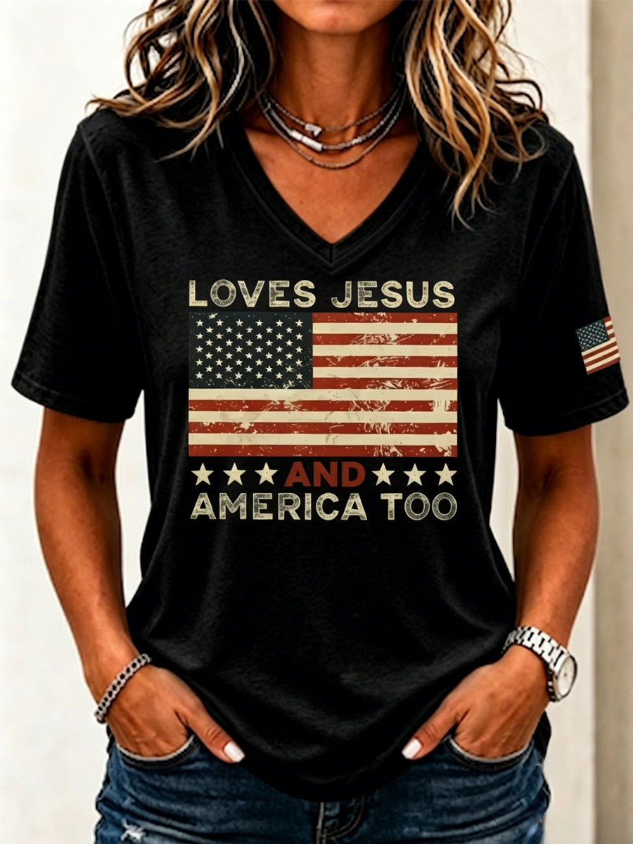 Women's Faith Casual Printed Short-Sleeve T-shirt