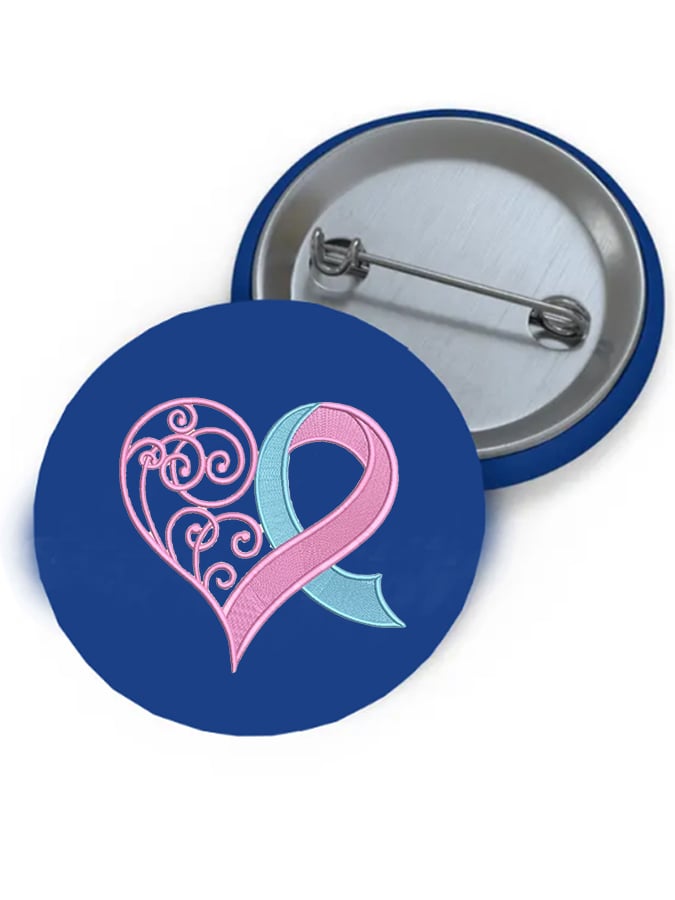 Unisex Breast Cancer Awareness Brooch