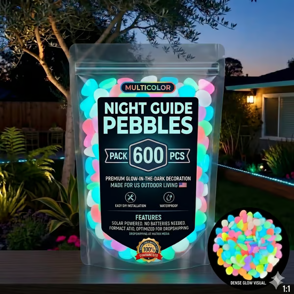 (🎁Last Day 49% OFF)🌈Colorful Glow-in-the-Dark Garden Stones