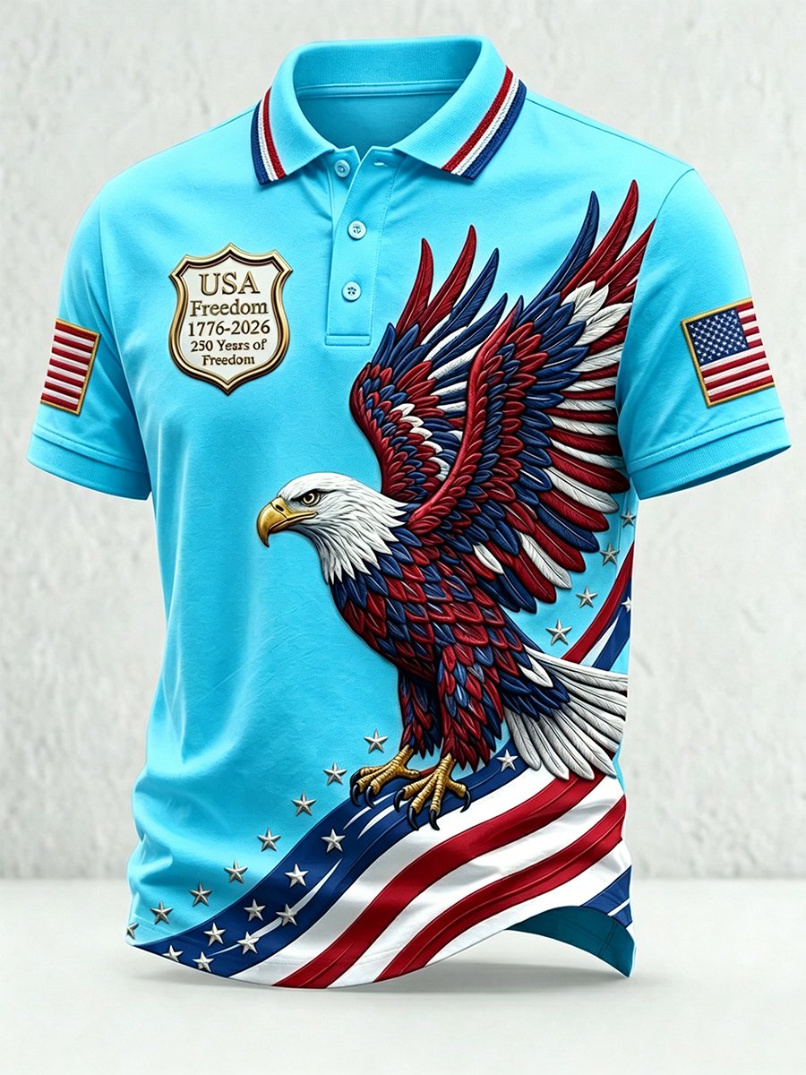Men's U.S. 250th Anniversary Short-Sleeve Polo Shirt