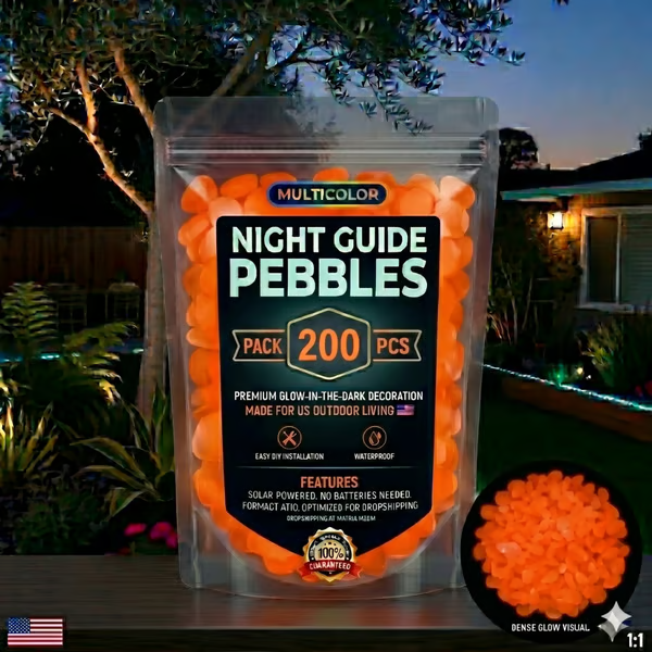 (🎁Last Day 49% OFF)🌈Colorful Glow-in-the-Dark Garden Stones