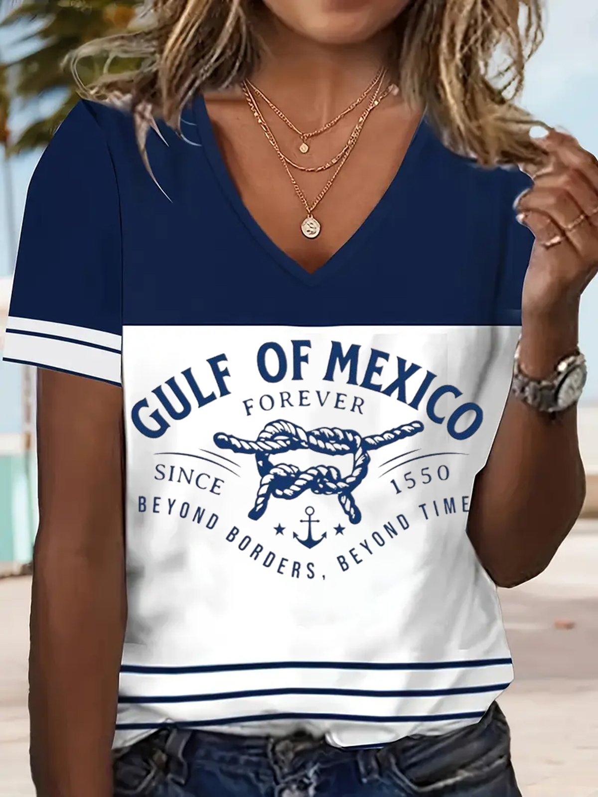 Women's Gulf of Mexico Printed Short-Sleeved T-Shirt