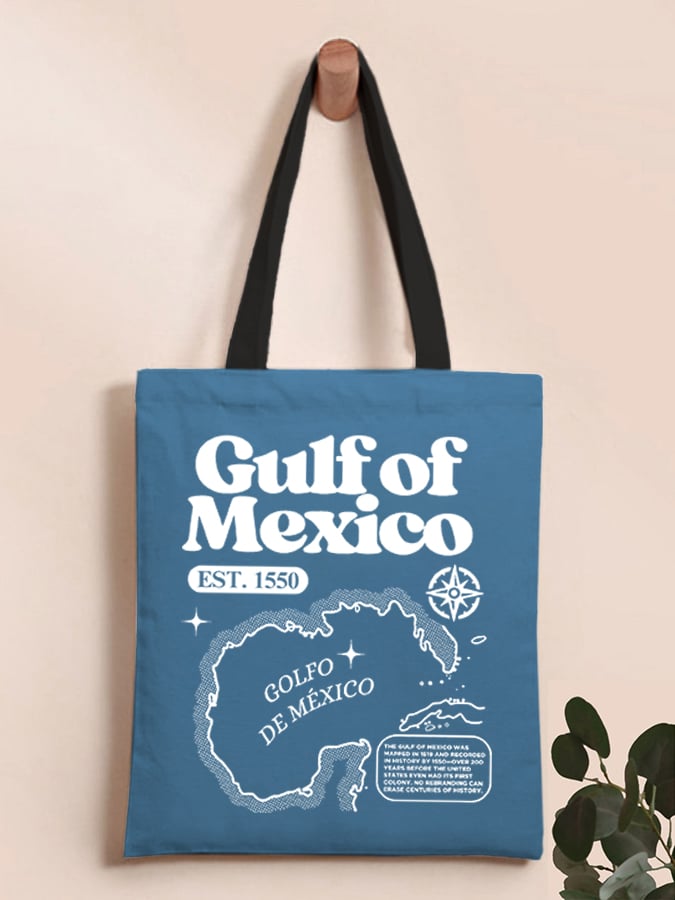 Gulf of Mexico Est 1550 Printed Shoulder Bag Handbag