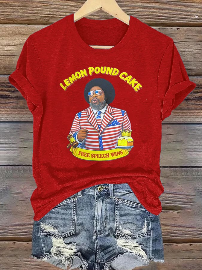 Women's   Lemon Pound Cake  Printed T-Shirt