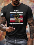 DD214 Zero Fucks Left To Give Pattern 100% Cotton T-Shirt