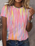 Women's Pink Art Print We Wear Pink For Breast Cancer Awareness Warrior Tee