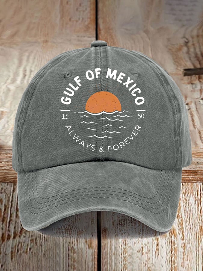 Gulf Of Mexico Print Baseball Cap
