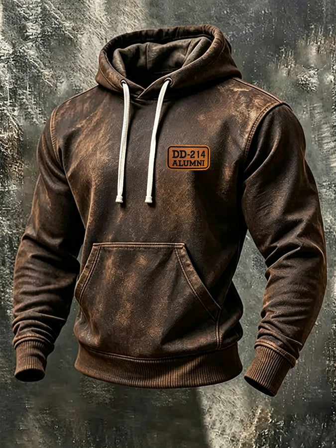 Men's Casual Printed Hooded Sweatshirt