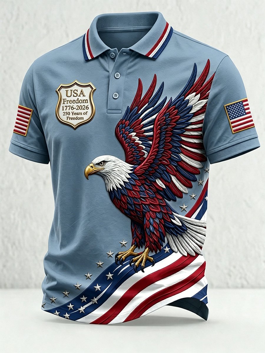 Men's U.S. 250th Anniversary Short-Sleeve Polo Shirt