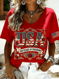 Women's 250th Anniversary Printed Short-Sleeve T-Shirt