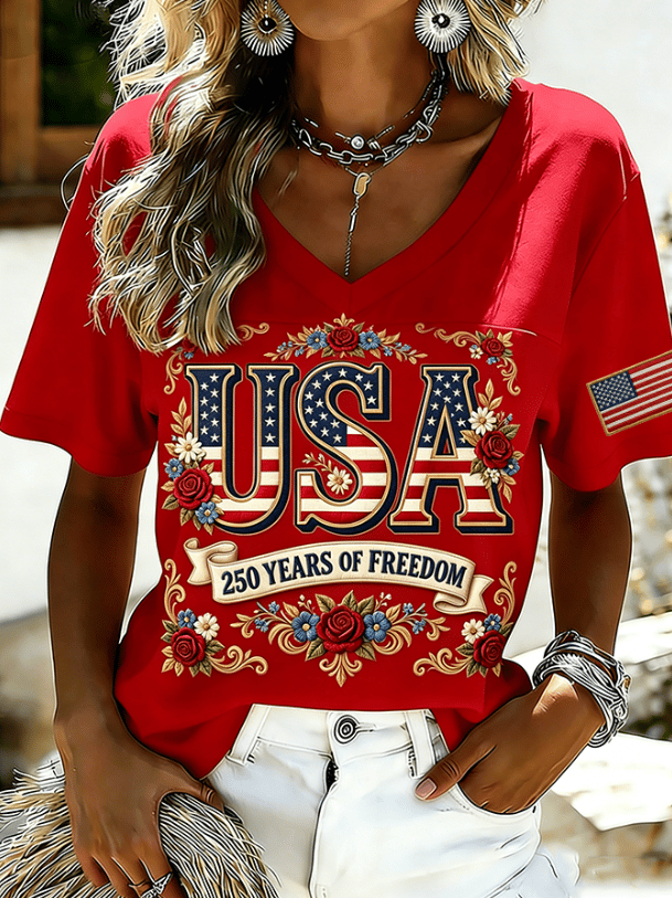 Women's 250th Anniversary Printed Short-Sleeve T-Shirt