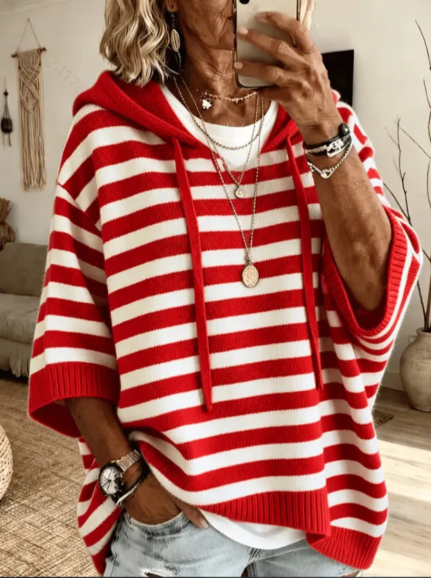 Women'S Knitted Sweater Oversized Hoodie