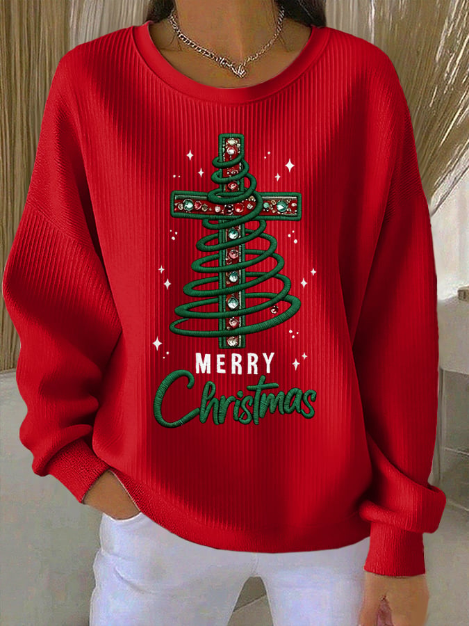 Women's Casual Christmas Faith Sweatshirt