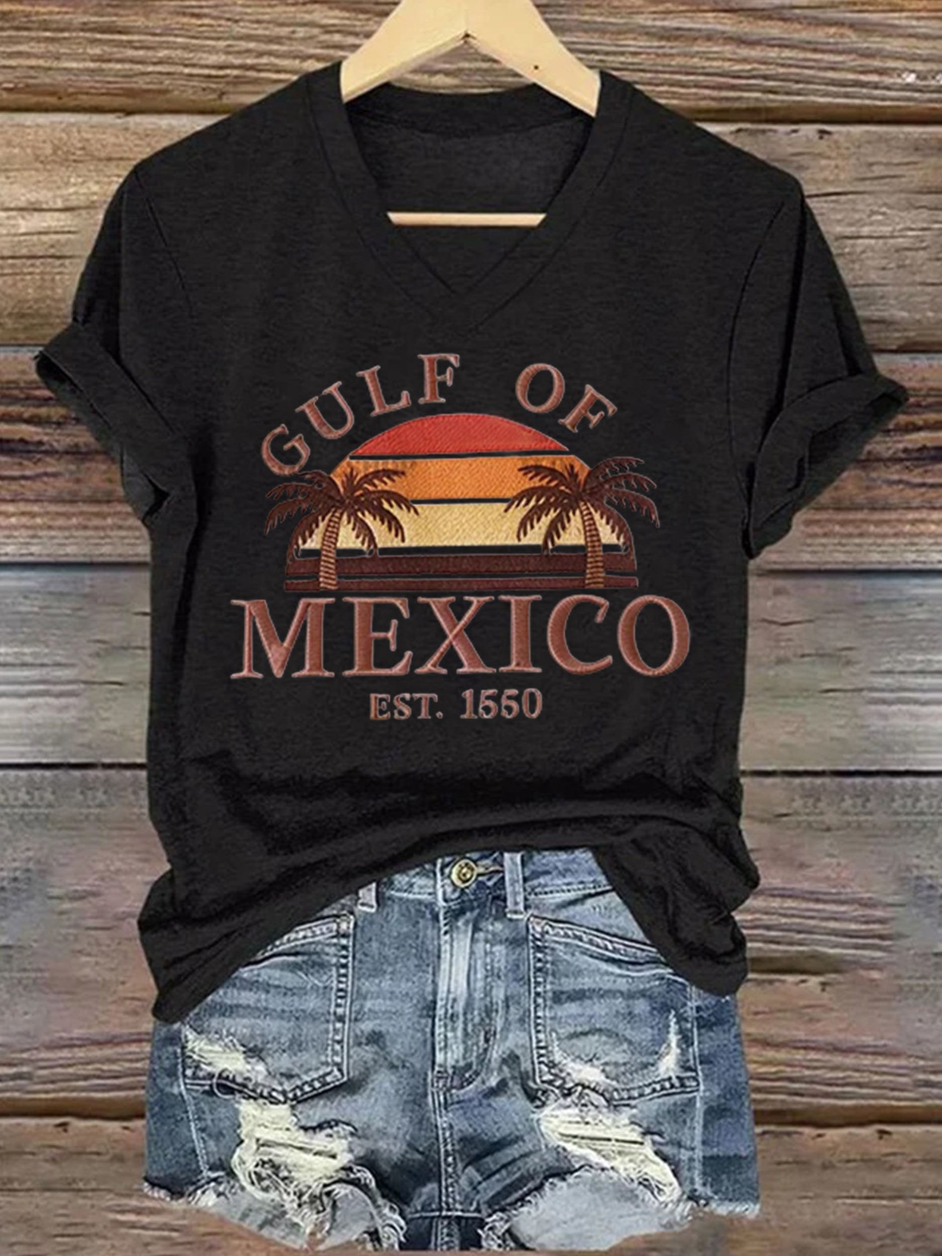 Women's Gulf of Mexico Printed Short-Sleeved T-Shirt