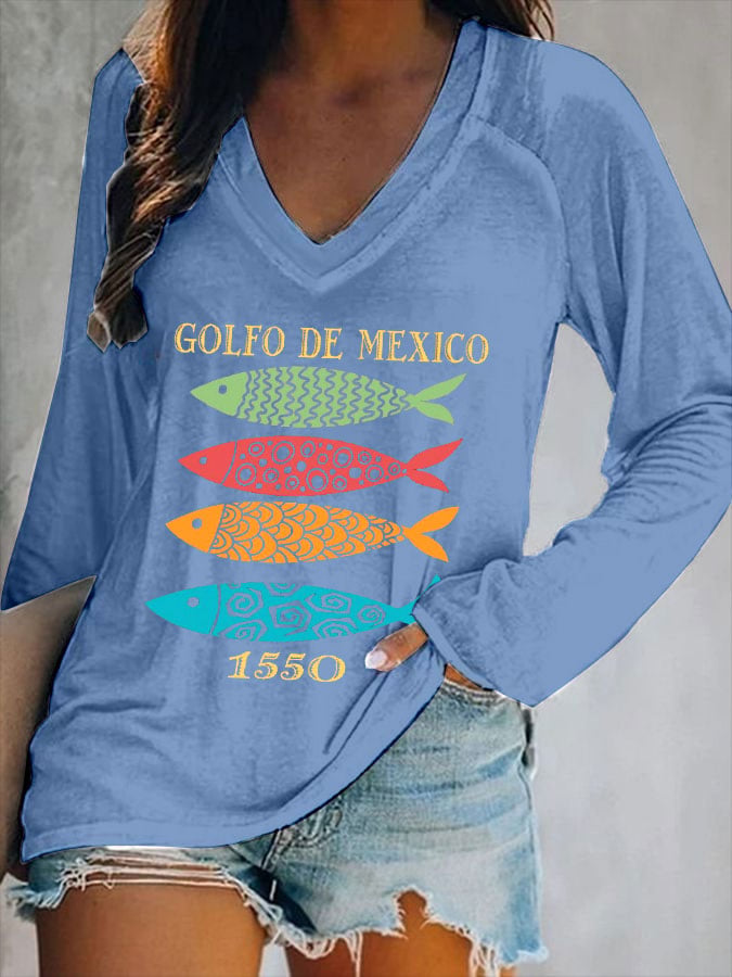 Women's Gulf Of Mexico Print T-Shirt