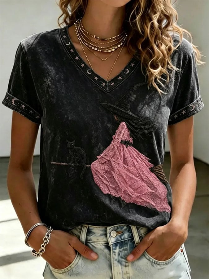 Women's Casual Print Short-Sleeve T-Shirt