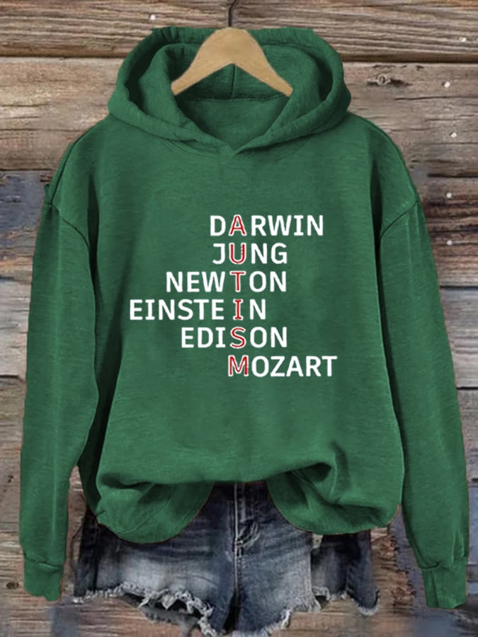 Women's Autism Awareness Printed Hoodie