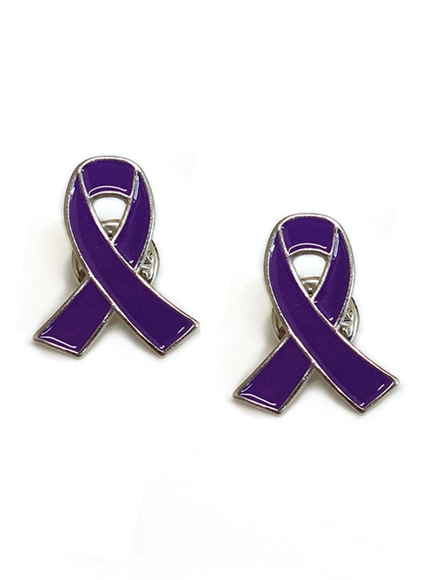 Women'S Alzheimer Purple Band Brooch
