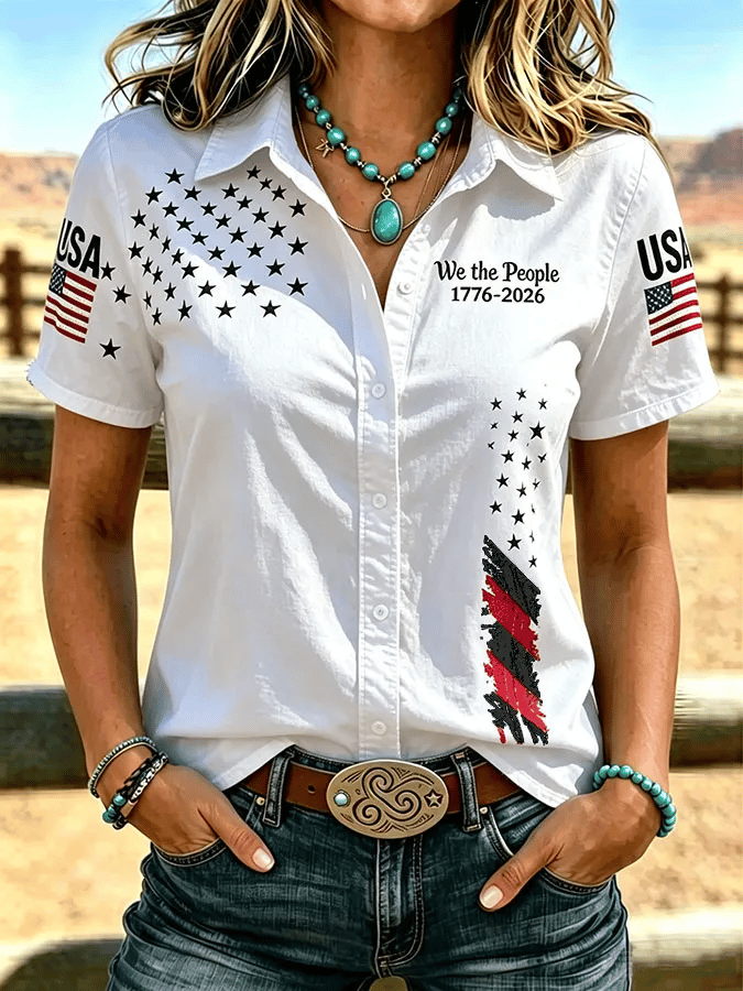 Women'S Casual Printed Top