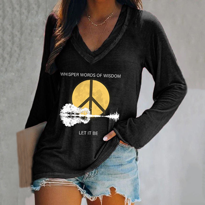 Whisper Words Of Wisdom Let It Be Print T-Shirt