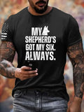 My Shepherd’S Got My Six Always Pattern 100% Cotton T-Shirt