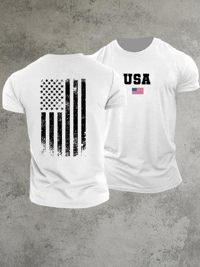 USA 250th Anniversary  Pattern 100% Cotton T-Shirt