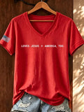 Women's Casual Faith Graphic Print T-Shirt