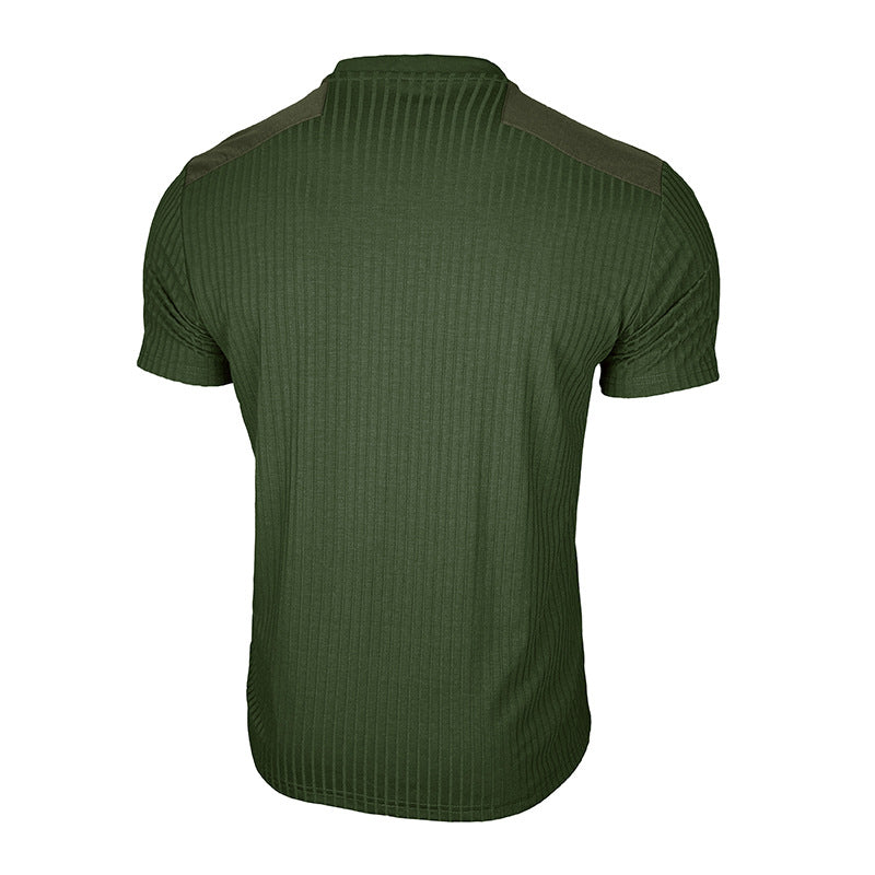 Men's Slim-Fit Cotton Crew-Neck Sports T-Shirt