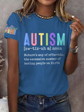 Women's Autism Print T-Shirt
