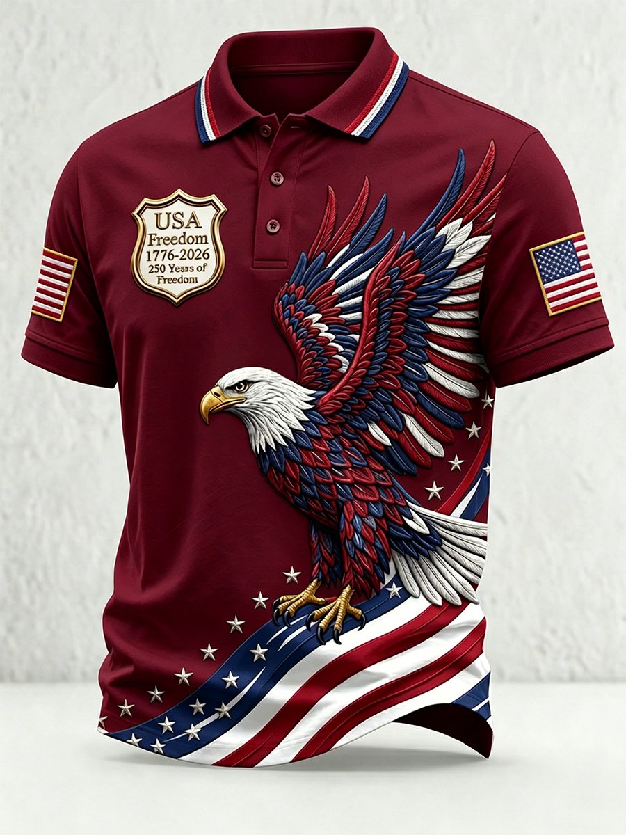 Men's U.S. 250th Anniversary Short-Sleeve Polo Shirt