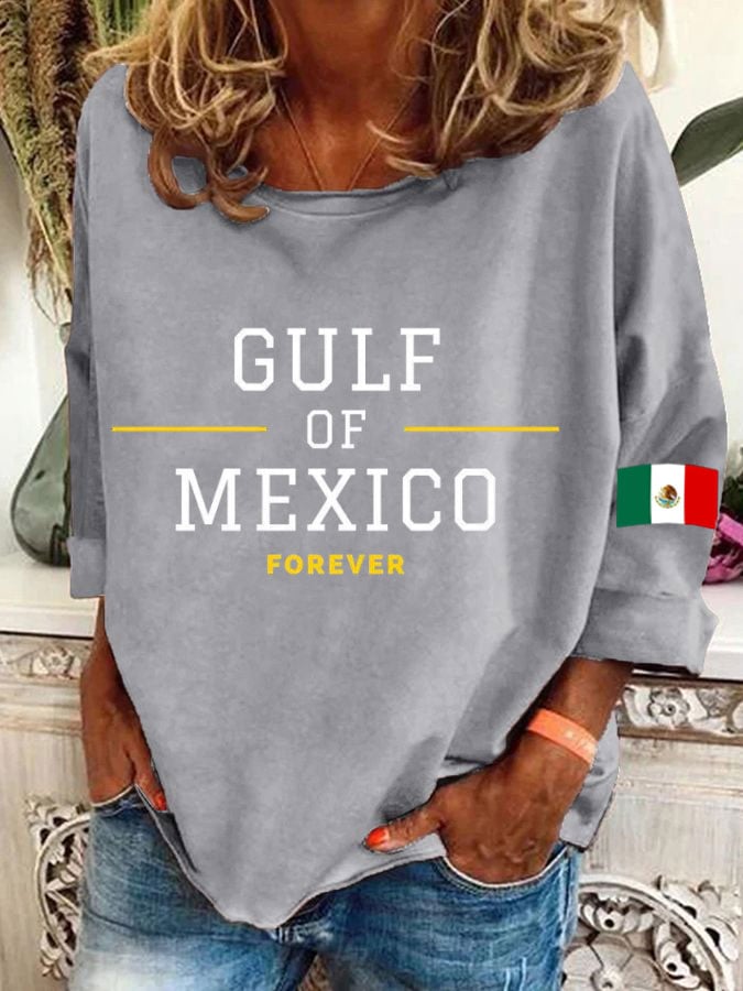 Women's Gulf Of Mexico Print Casual Sweatshirt