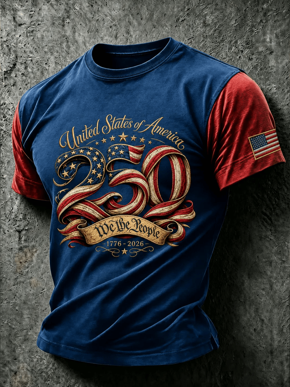 Men'S 250Th Anniversary Printed T-Shirt From The United States