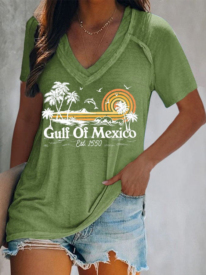 Women's Gulf Of Mexico Print T-Shirt