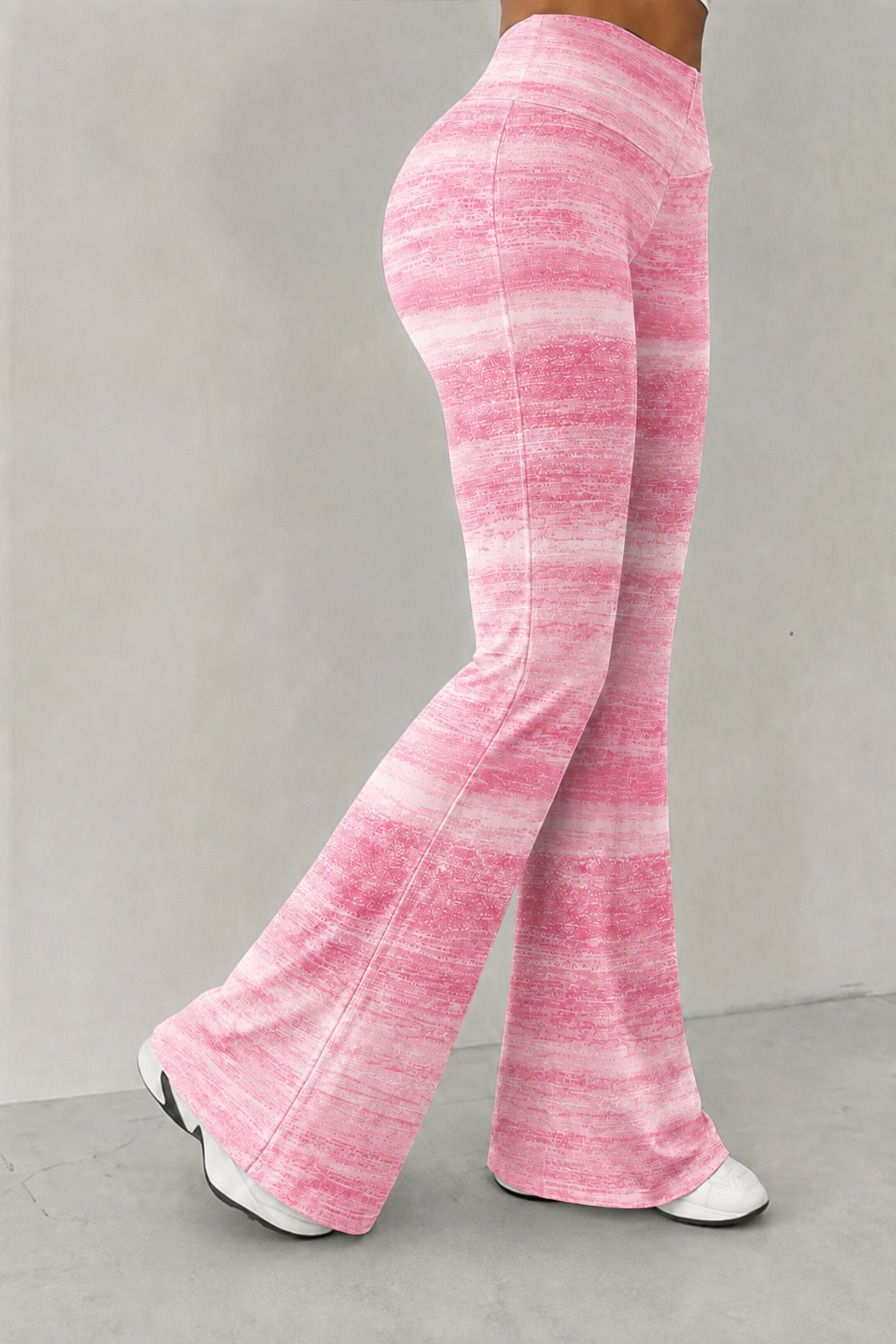 Women'S Breast Cancer Awareness Publicity Printed Casual Trousers