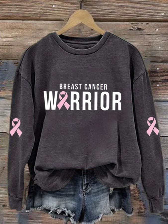 Women's Breast Cancer Pink Ribbon Sweatshirt