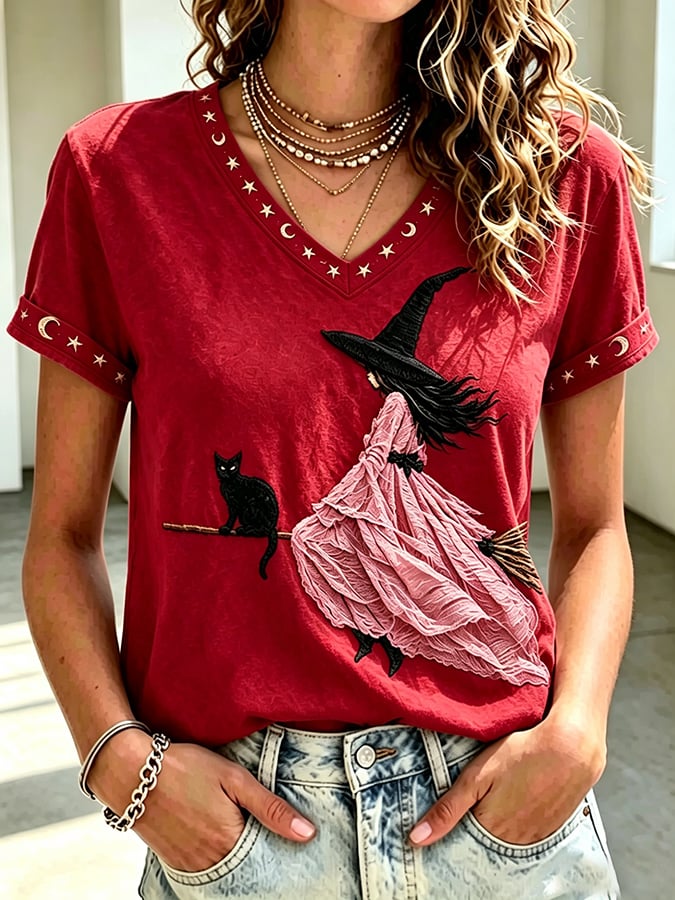Women's Casual Print Short-Sleeve T-Shirt