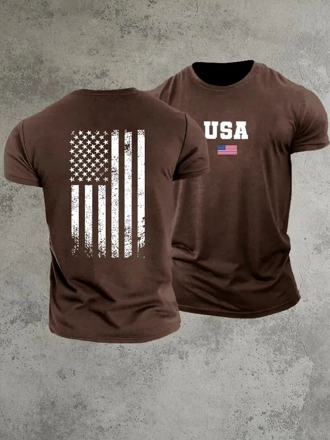 USA 250th Anniversary  Pattern 100% Cotton T-Shirt