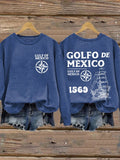 Women'S Gulf Of Mexico Print Sweatshirt