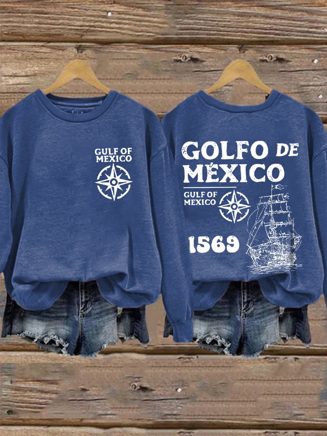 Women'S Gulf Of Mexico Print Sweatshirt